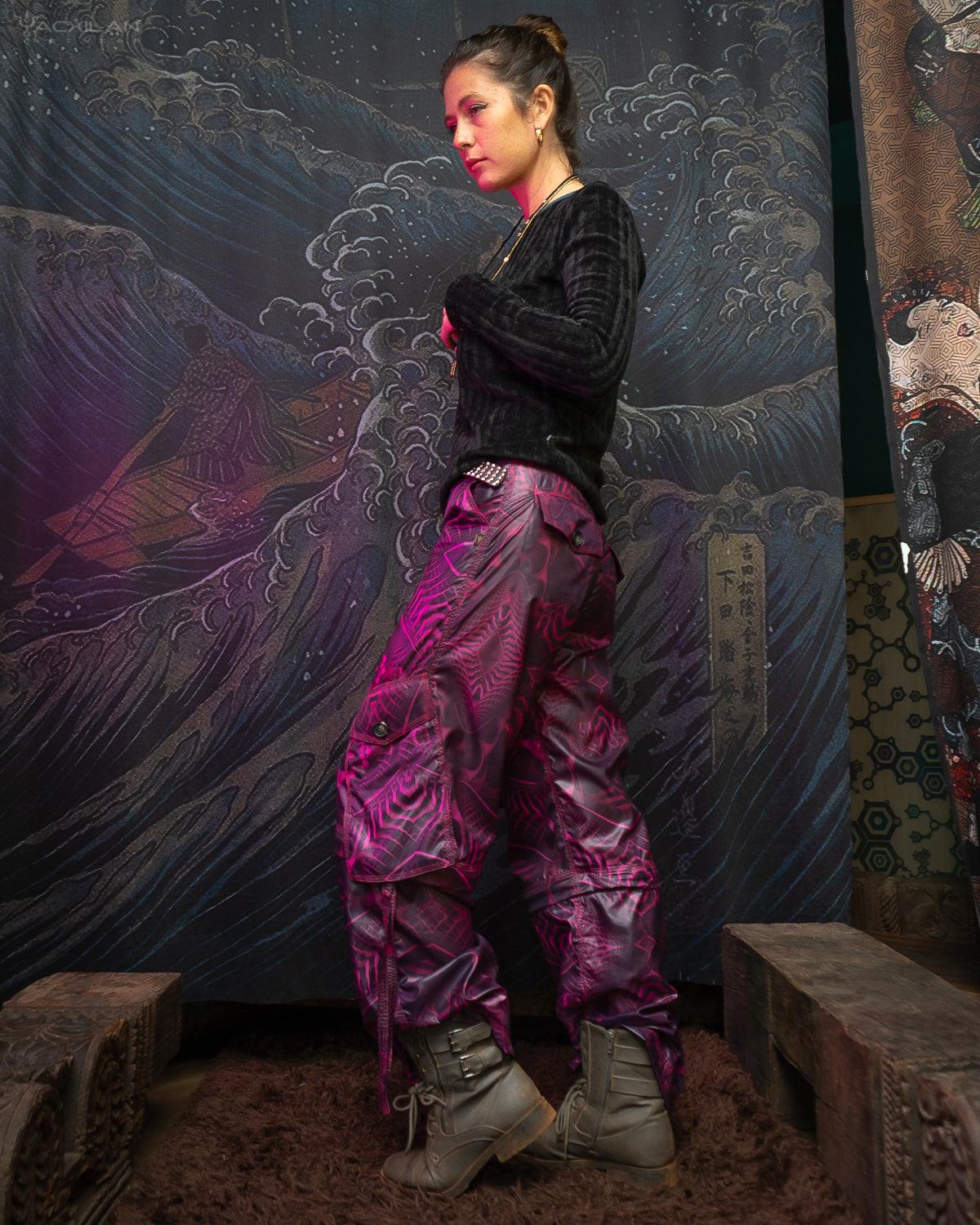 Pants Woman / Sky Alien - SANDOKAN Fuchia - Yacxilan Artwear