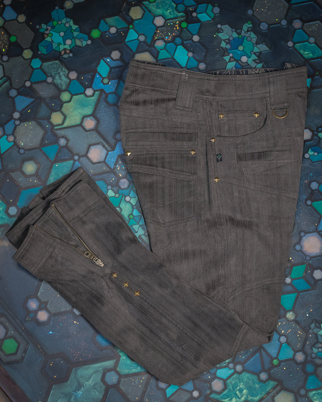 Pants Men / Plain Kodroi - Grey Strippes KODROÏ Retro Future