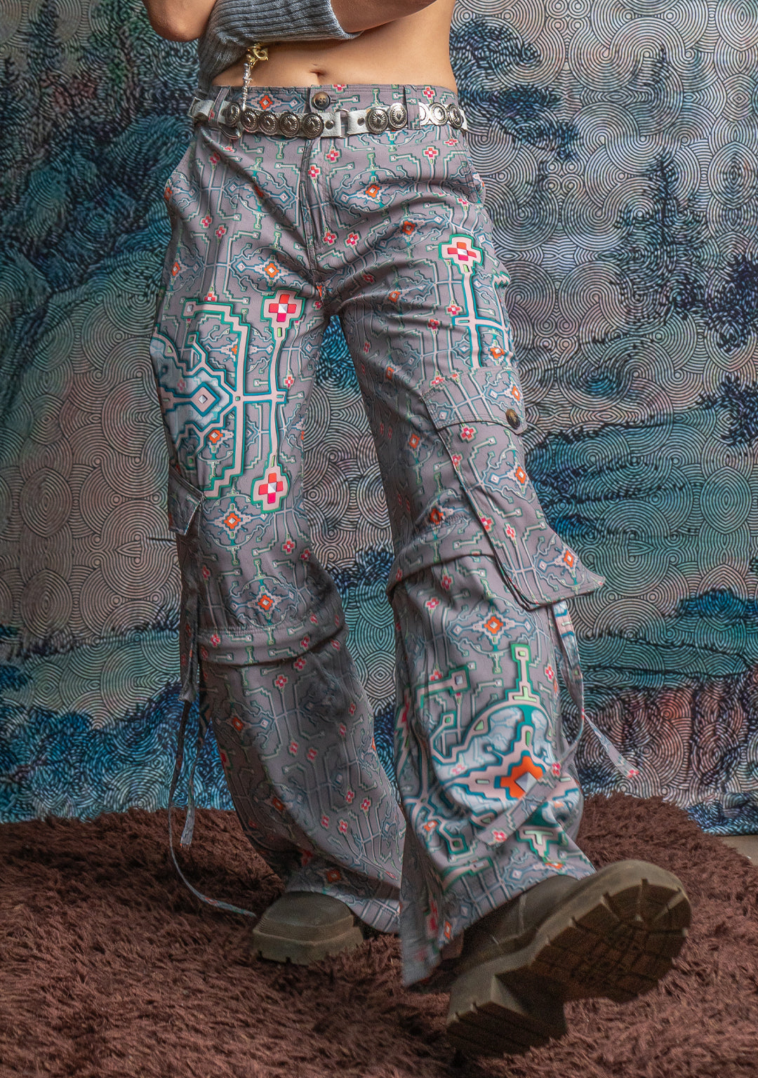 Long Pants Baggy Pockets / Sky Velvet - HUIRRARIKA
