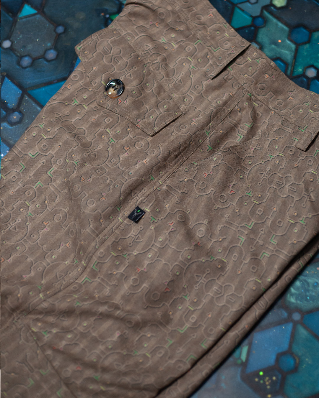 Pants / Baggy Pockets Microfiber Strippes - REBIRTH OF IKARO Earth