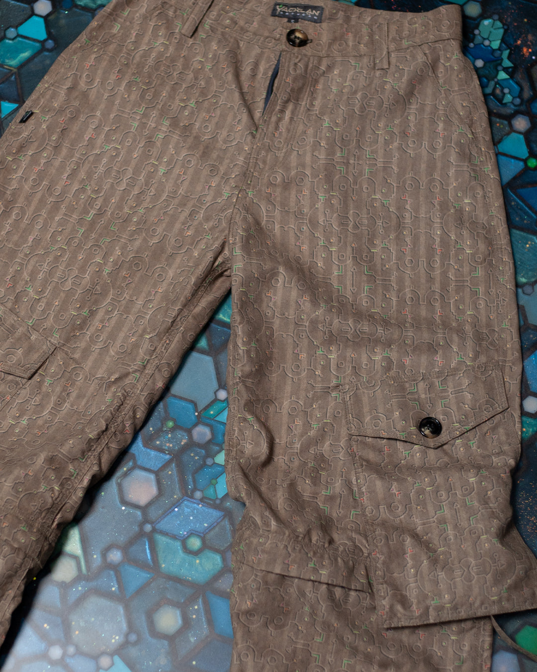 Pants / Baggy Pockets Microfiber Strippes - REBIRTH OF IKARO Earth