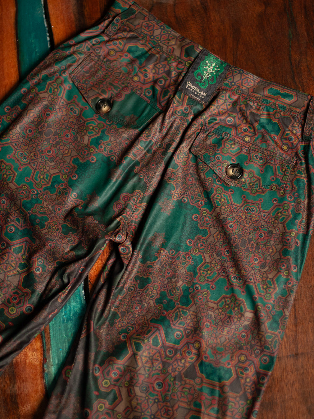 Pants Woman / Baggy Pockets Sky - ATLANTHEON Olive