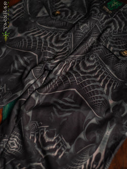 Pants Woman / Baggy Pockets Velvet Sky - SANDOKAN