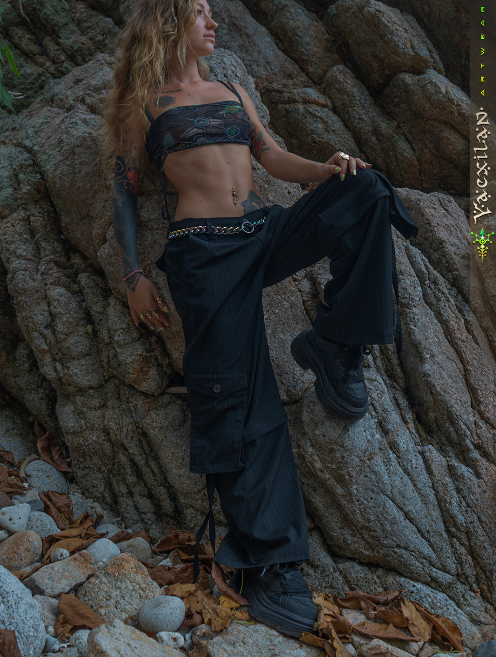 Pants / Baggy Pockets TR Stretchy - Black PIMP