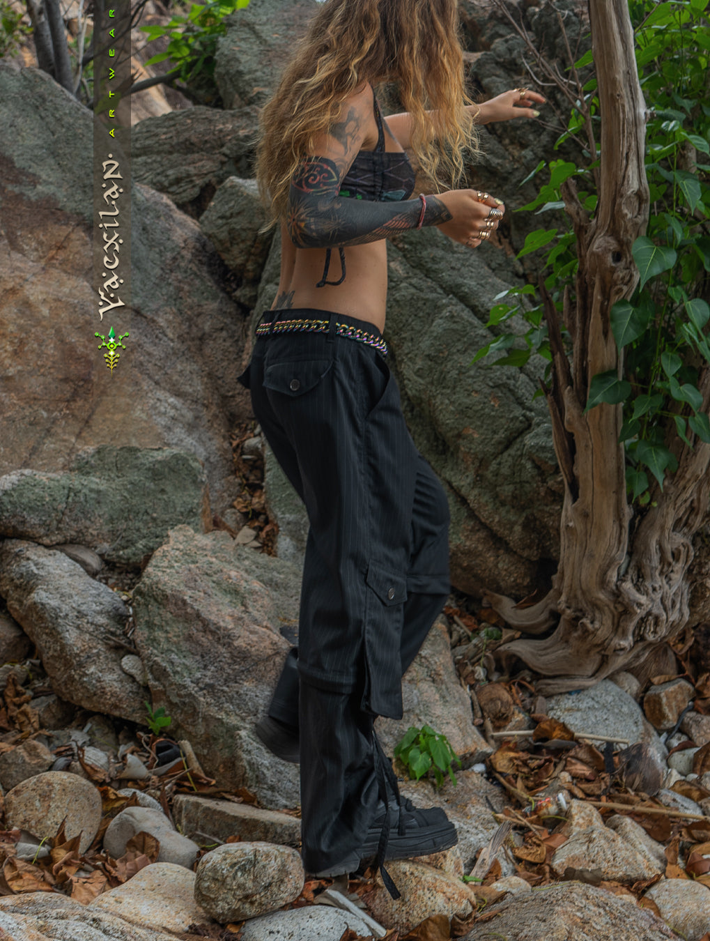 Pants / Baggy Pockets TR Stretchy - Black PIMP
