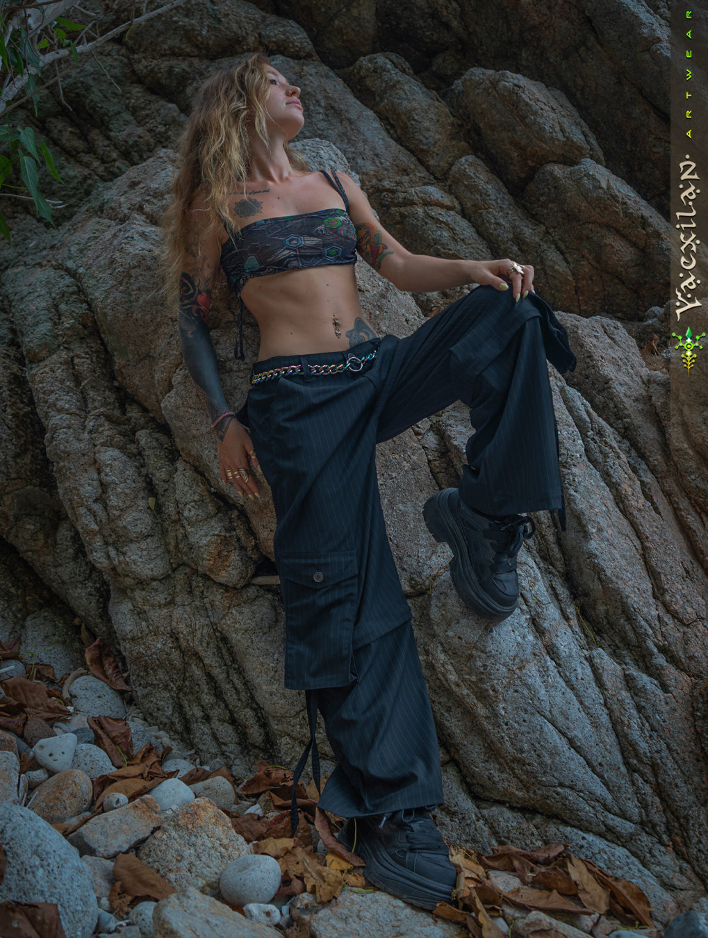 Pants / Baggy Pockets TR Stretchy - Black PIMP