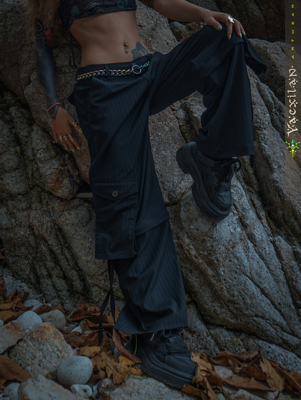 Pants / Baggy Pockets TR Stretchy - Black PIMP