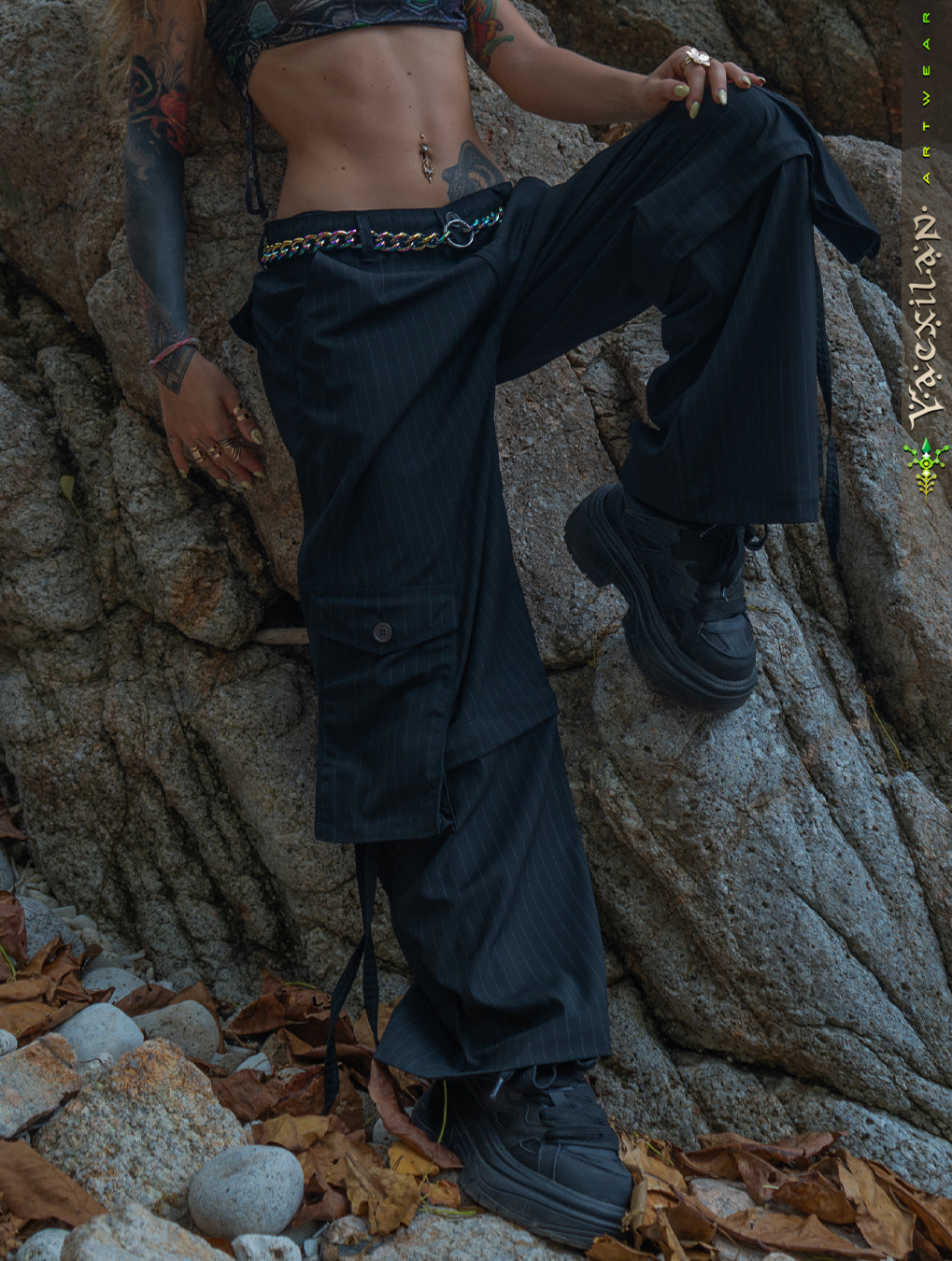 Pants / Baggy Pockets TR Stretchy - Black PIMP