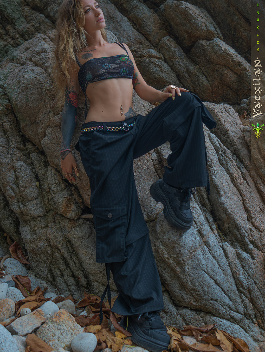 Pants / Baggy Pockets TR Stretchy - Black PIMP