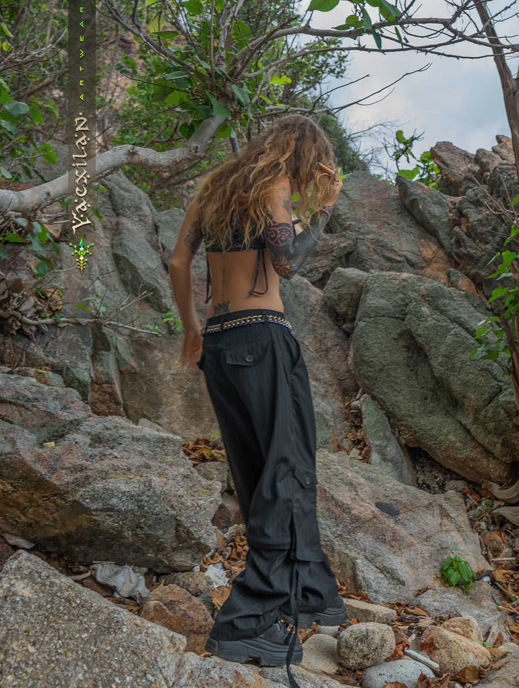 Pants / Baggy Pockets TR Stretchy - Black PIMP