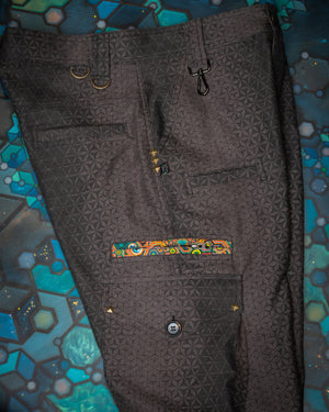 Pants Men / Baggy Pockets Flat Kodroi - Brown SANDSOTIME