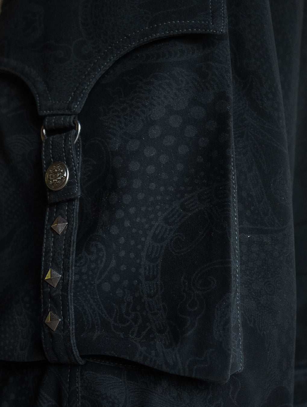 Pants Men Baggy Pockets / Indonesian Super black - DRAGONS