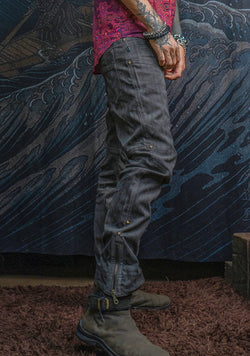 Pants Men / Plain Kodroi - Grey Strippes KODROÏ Retro Future