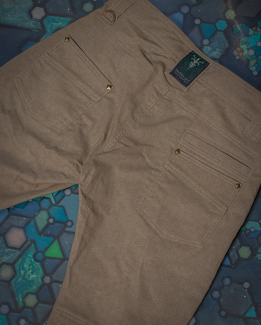 Pants Men / Twill Stretchy Screenprinted - Sandman SPACE INVADERS Matzokio