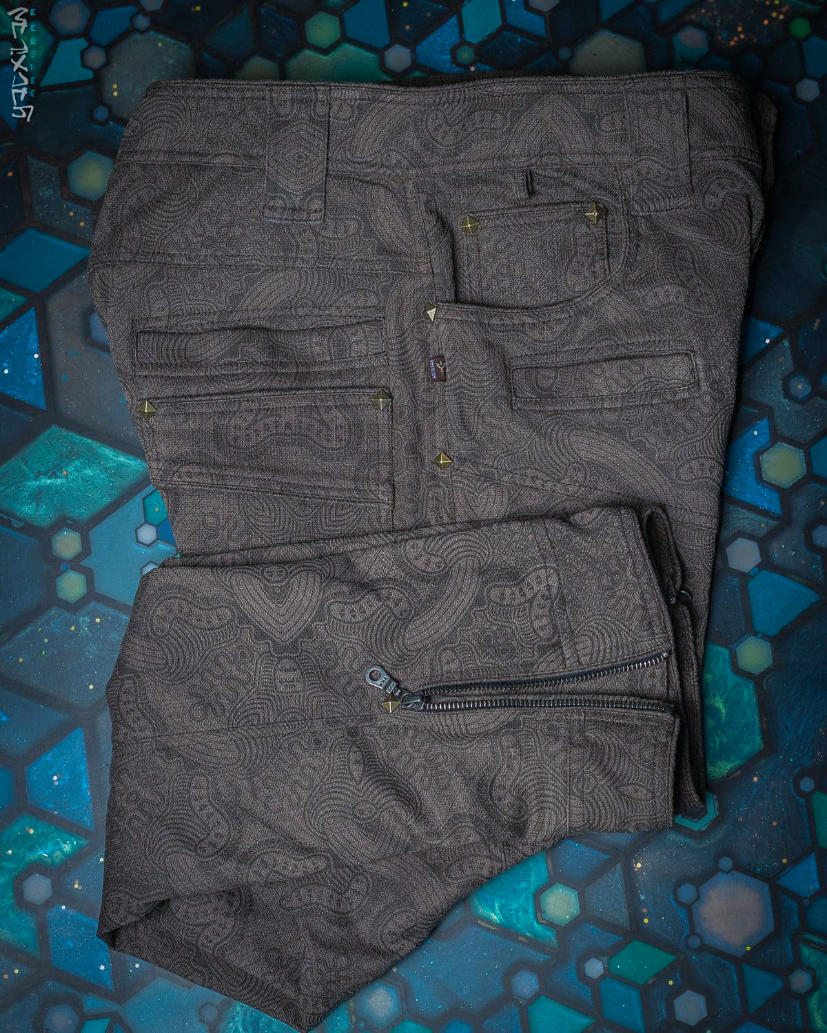 Pants Men / Thin Kodroi - Brown Ash MYCELIUM