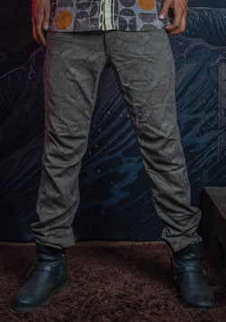 Pants Men / Thin Kodroi - Brown Ash MYCELIUM