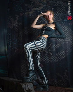 Pants Woman / Though Linen - CIRKUS FREAK - Yacxilan Artwear