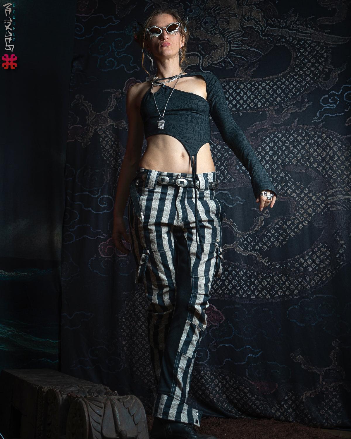 Pants Woman / Though Linen - CIRKUS FREAK - Yacxilan Artwear