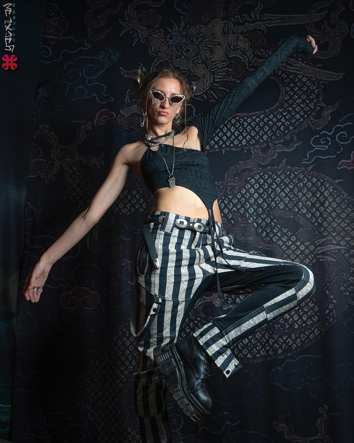 Pants Woman / Though Linen - CIRKUS FREAK - Yacxilan Artwear