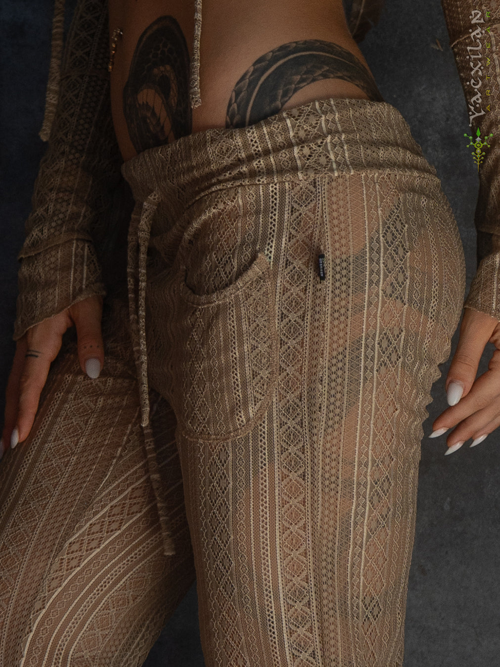 Woman Combo Boho Pants / Embroidery Lace - BOHOEARTH