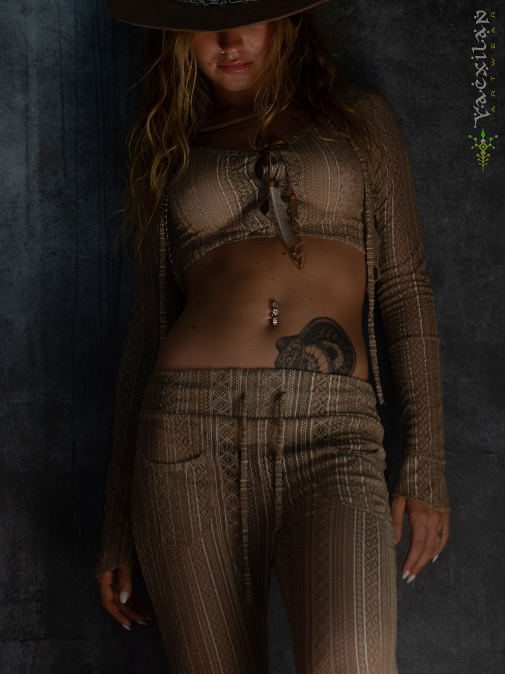 Woman Combo Boho Longsleeve Top / Embroidery Lace - BOHOEARTH