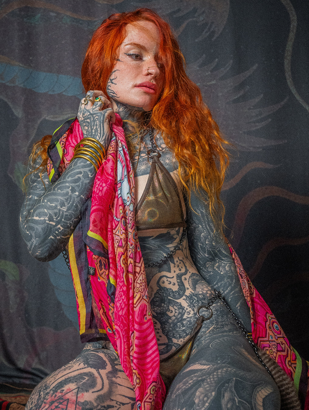 Scarf / Pareo Bamboo - ATLANTIS LAVA
