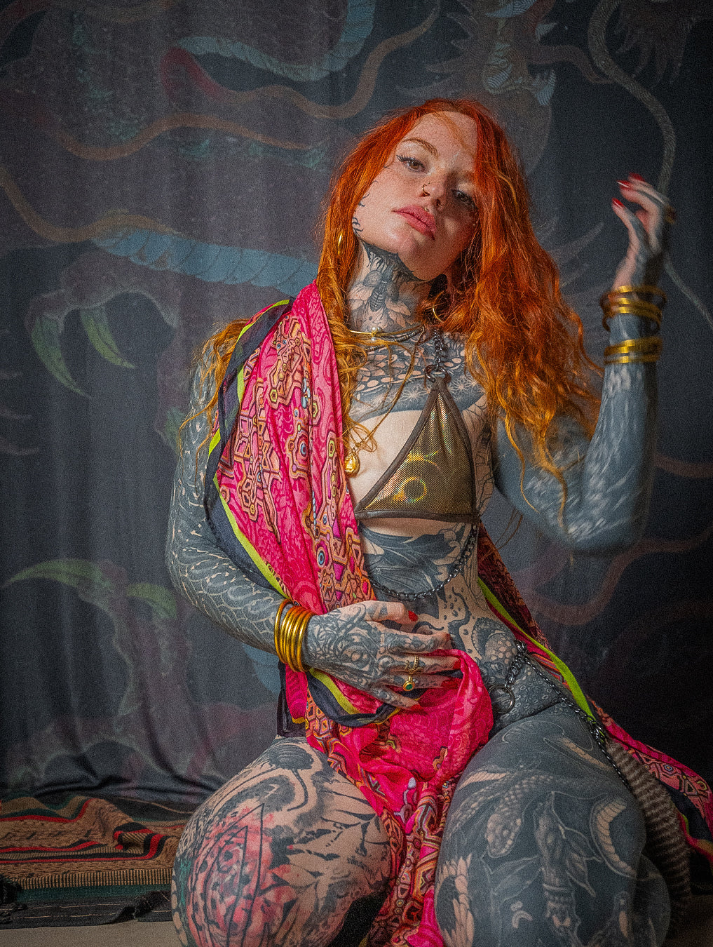 Scarf / Pareo Bamboo - ATLANTIS LAVA
