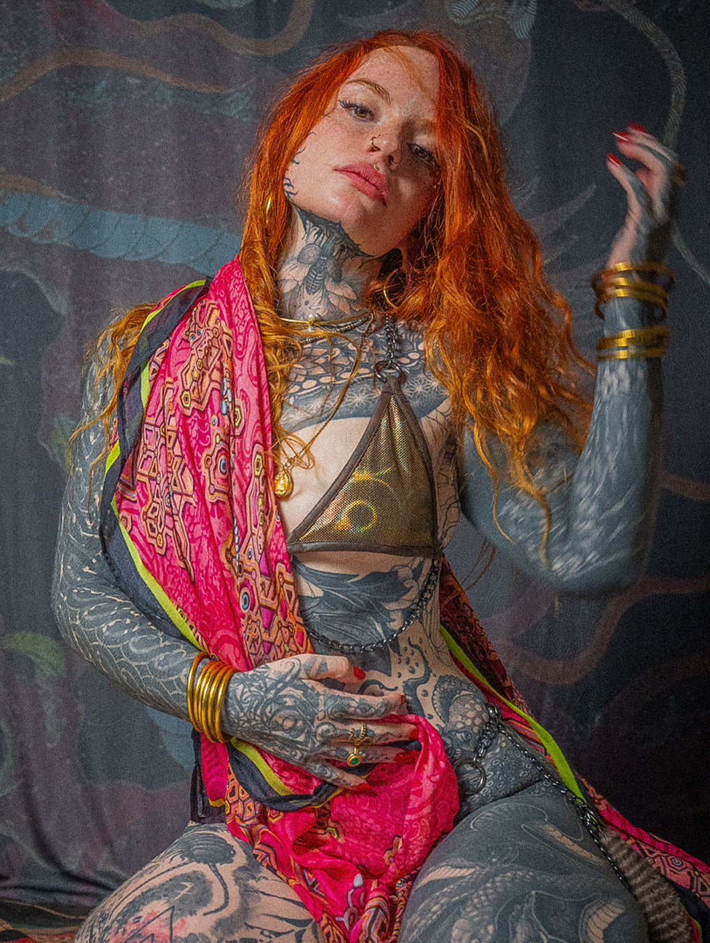 Scarf / Pareo Bamboo - ATLANTIS LAVA