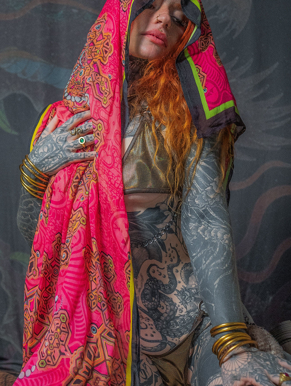 Scarf / Pareo Bamboo - ATLANTIS LAVA