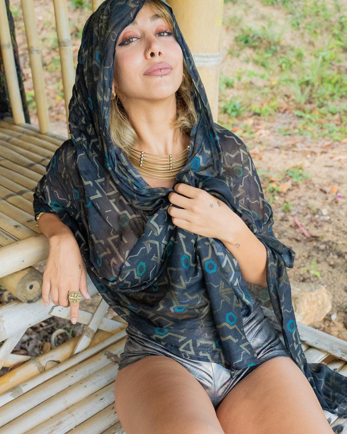 Scarf / Pareo Bamboo - CUBIX Yacxilan Artwear