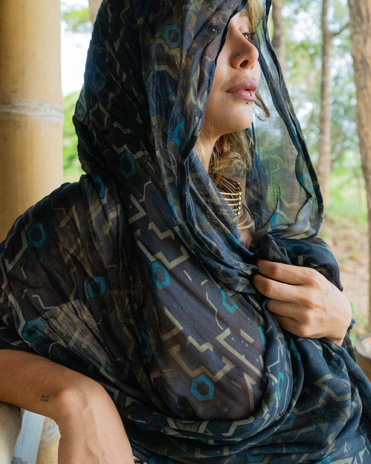 Scarf / Pareo Bamboo - CUBIX Yacxilan Artwear