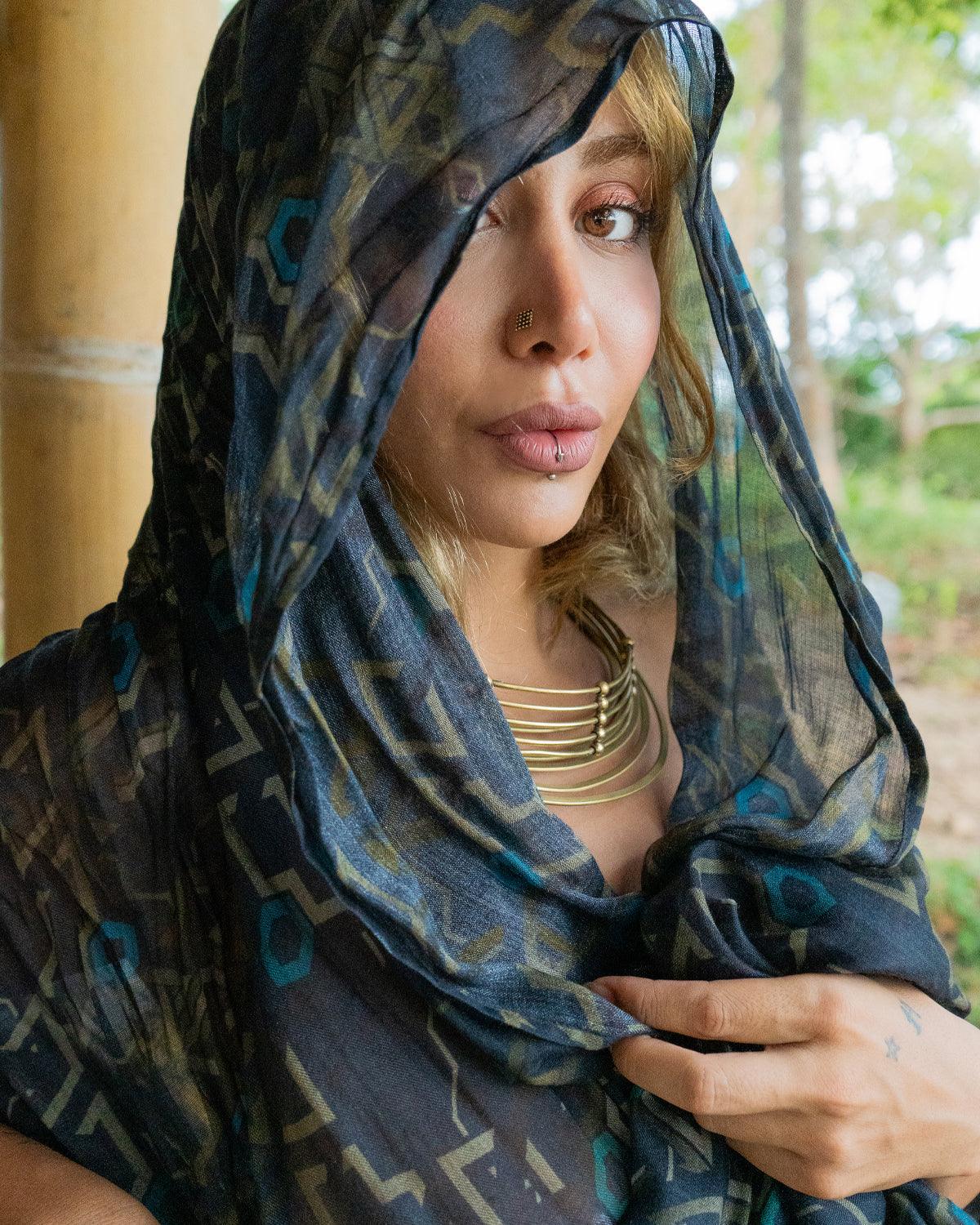 Scarf / Pareo Bamboo - CUBIX Yacxilan Artwear