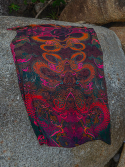 Scarf / Pareo Bamboo - FIRE DRAGONS