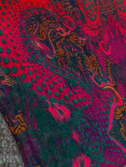 Scarf / Pareo Bamboo - FIRE DRAGONS
