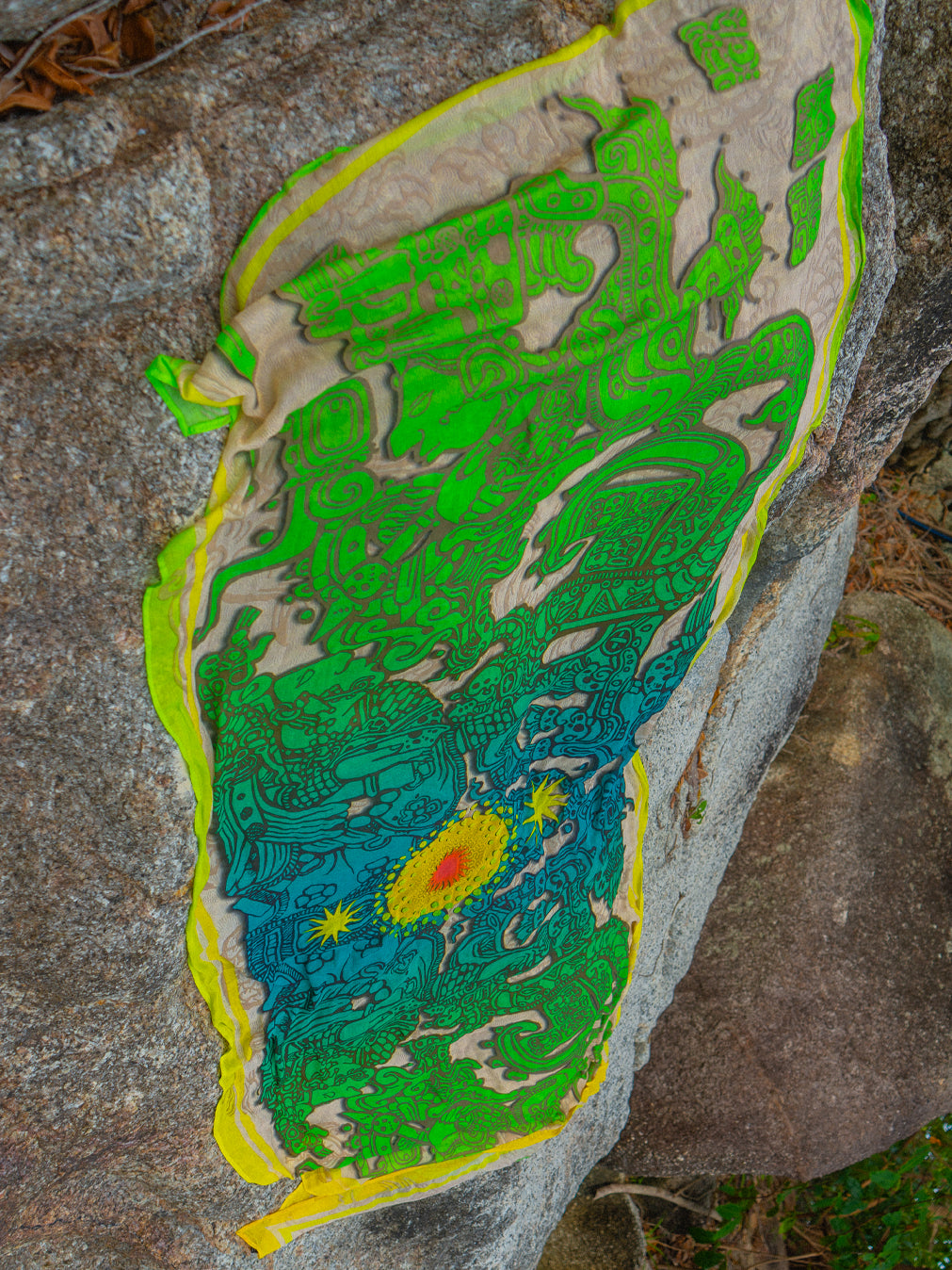 Scarf / Pareo Bamboo - JADEMAYANS SUNSET Double