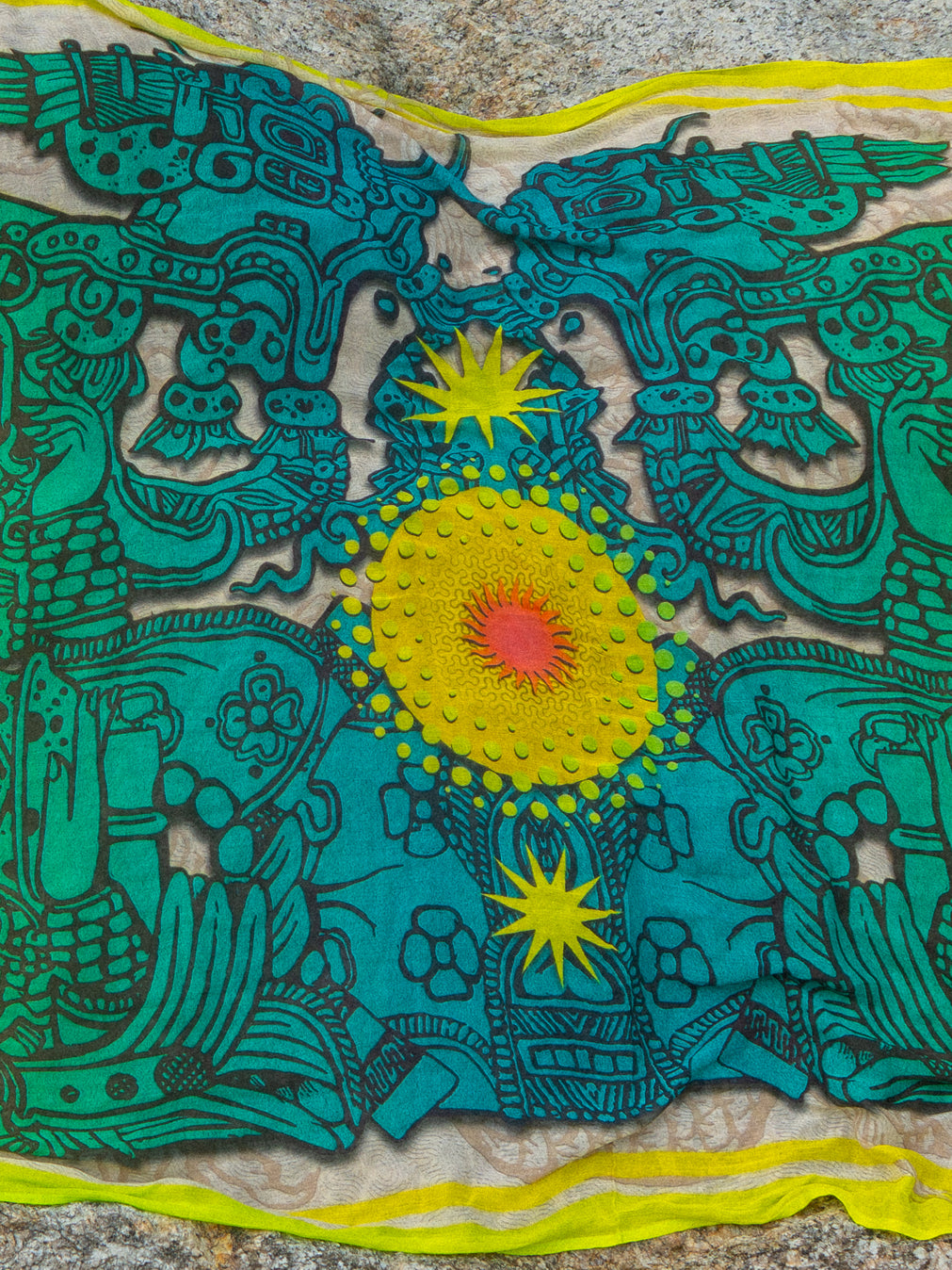 Scarf / Pareo Bamboo - JADEMAYANS SUNSET Double