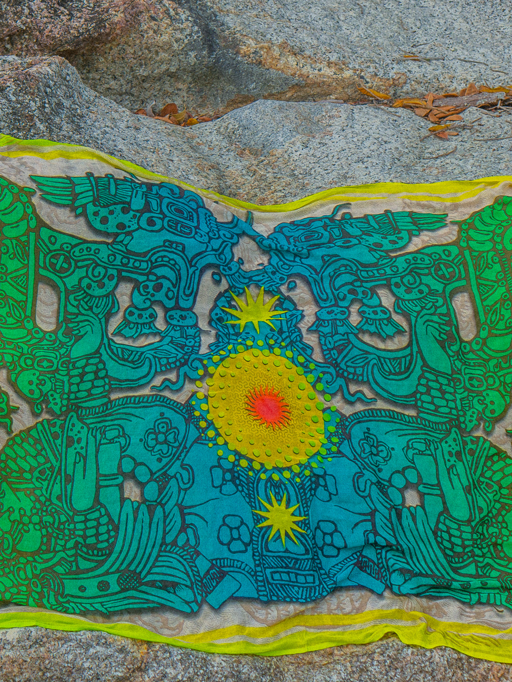 Scarf / Pareo Bamboo - JADEMAYANS SUNSET Double