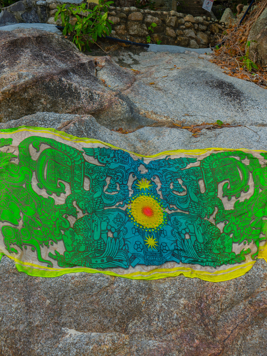 Scarf / Pareo Bamboo - JADEMAYANS SUNSET Double