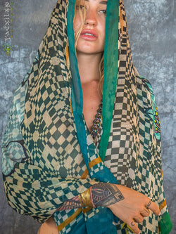 Scarf / Pareo Bamboo - PSYCOCHIC FLOWER