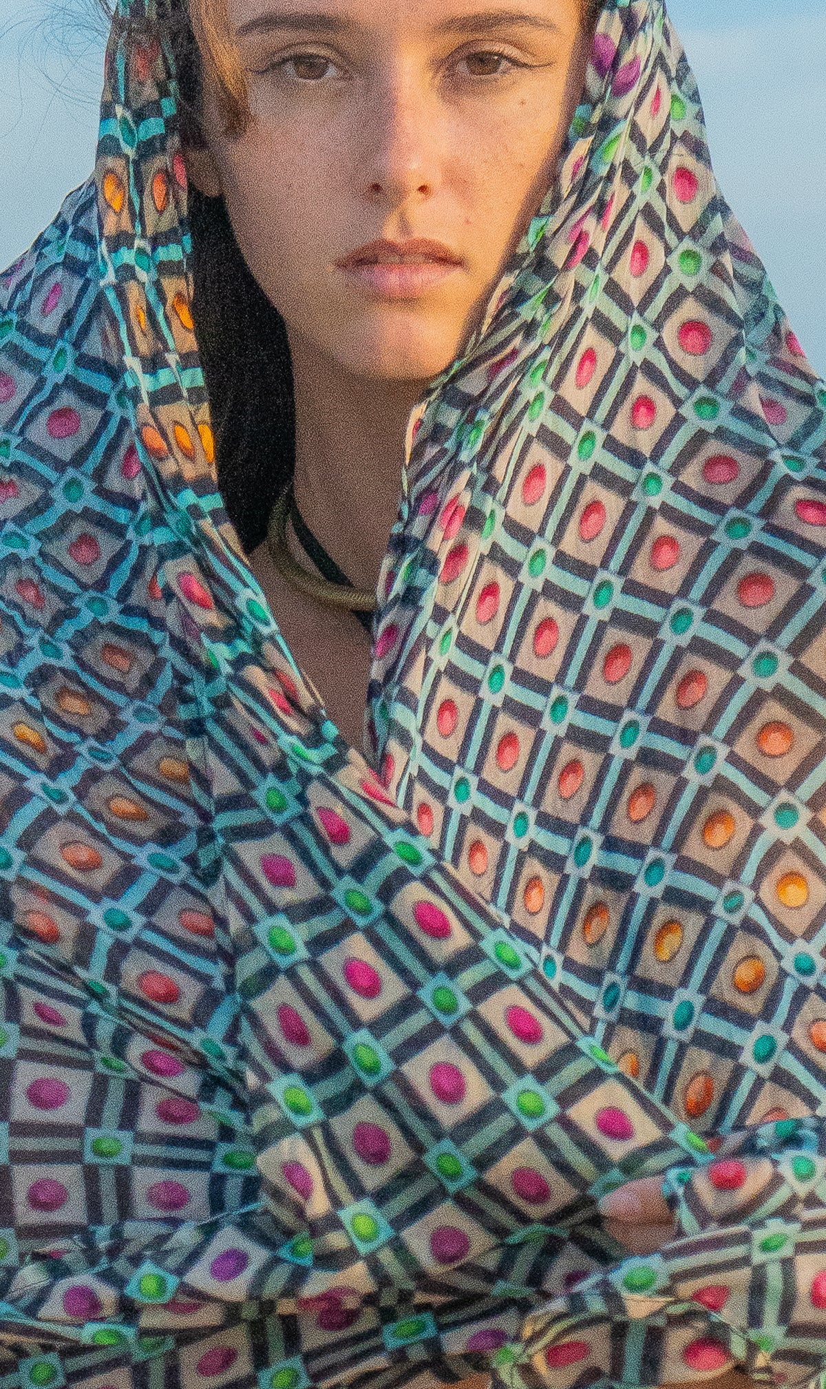 Scarf / Pareo Bamboo - STRAWBERRY ICE