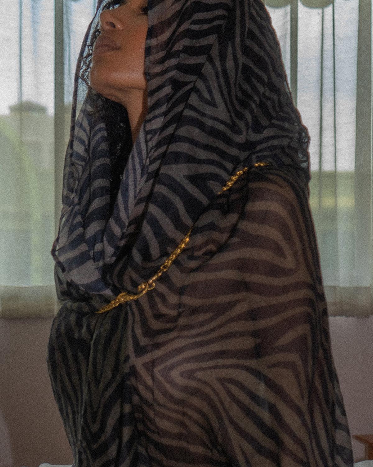 Scarf / Pareo Bamboo - TIGRIS - Yacxilan Artwear