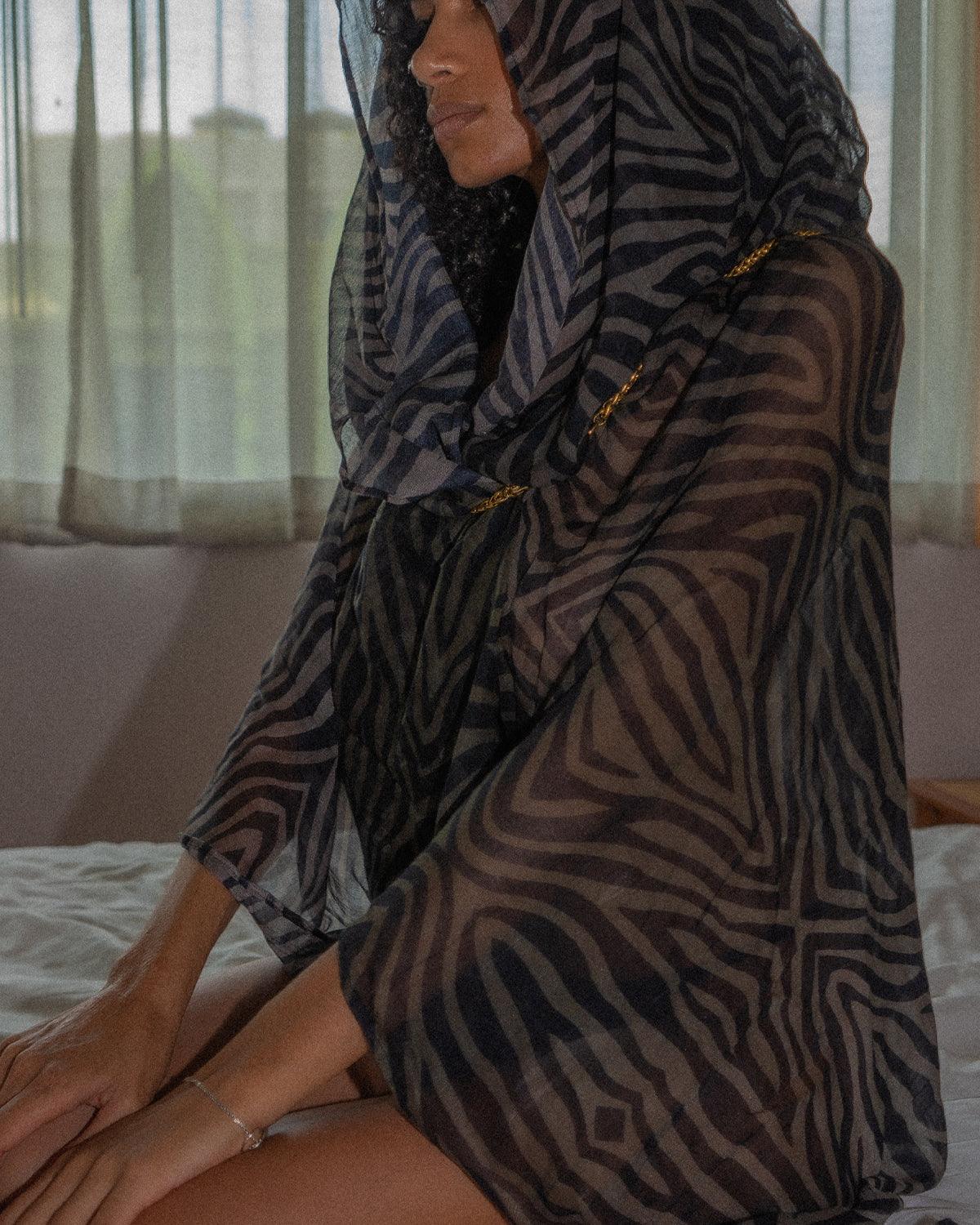 Scarf / Pareo Bamboo - TIGRIS - Yacxilan Artwear