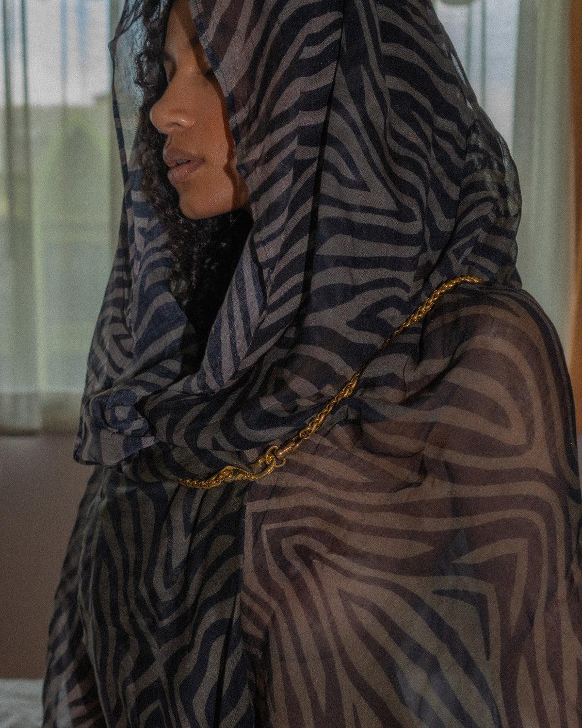 Scarf / Pareo Bamboo - TIGRIS - Yacxilan Artwear