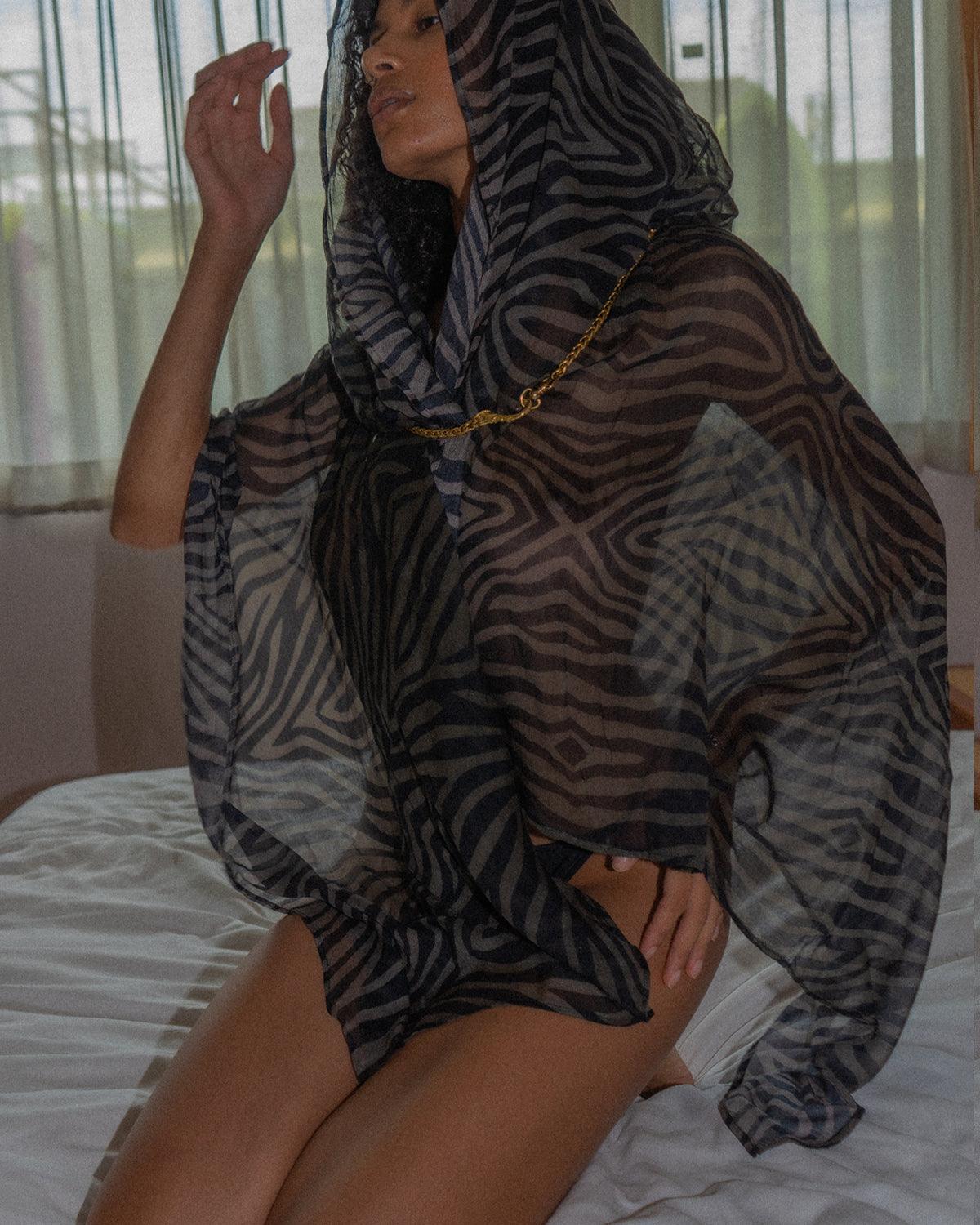Scarf / Pareo Bamboo - TIGRIS - Yacxilan Artwear