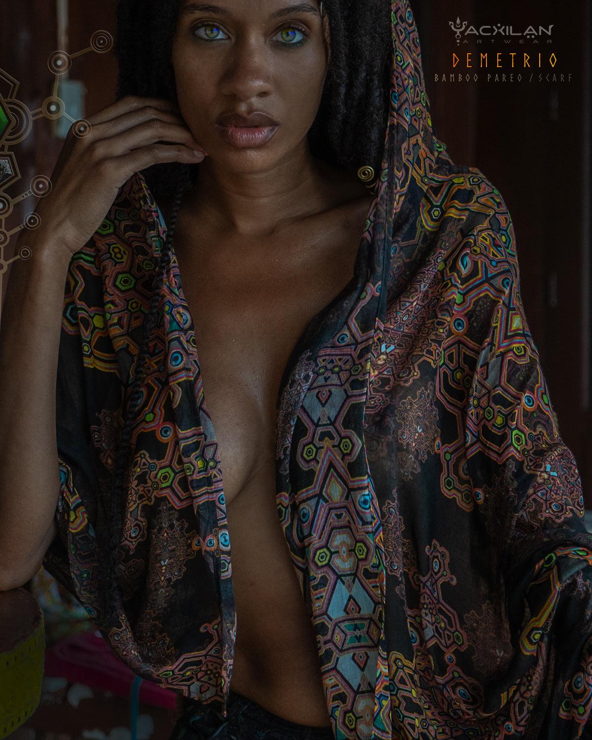 Scarf / Pareo Bamboo - DEMETRIO - Yacxilan Artwear