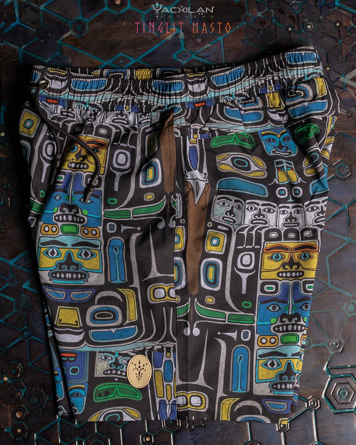 Pool Short Men / Recycled Polyester - TINGLIT MASTO - Yacxilan Artwear