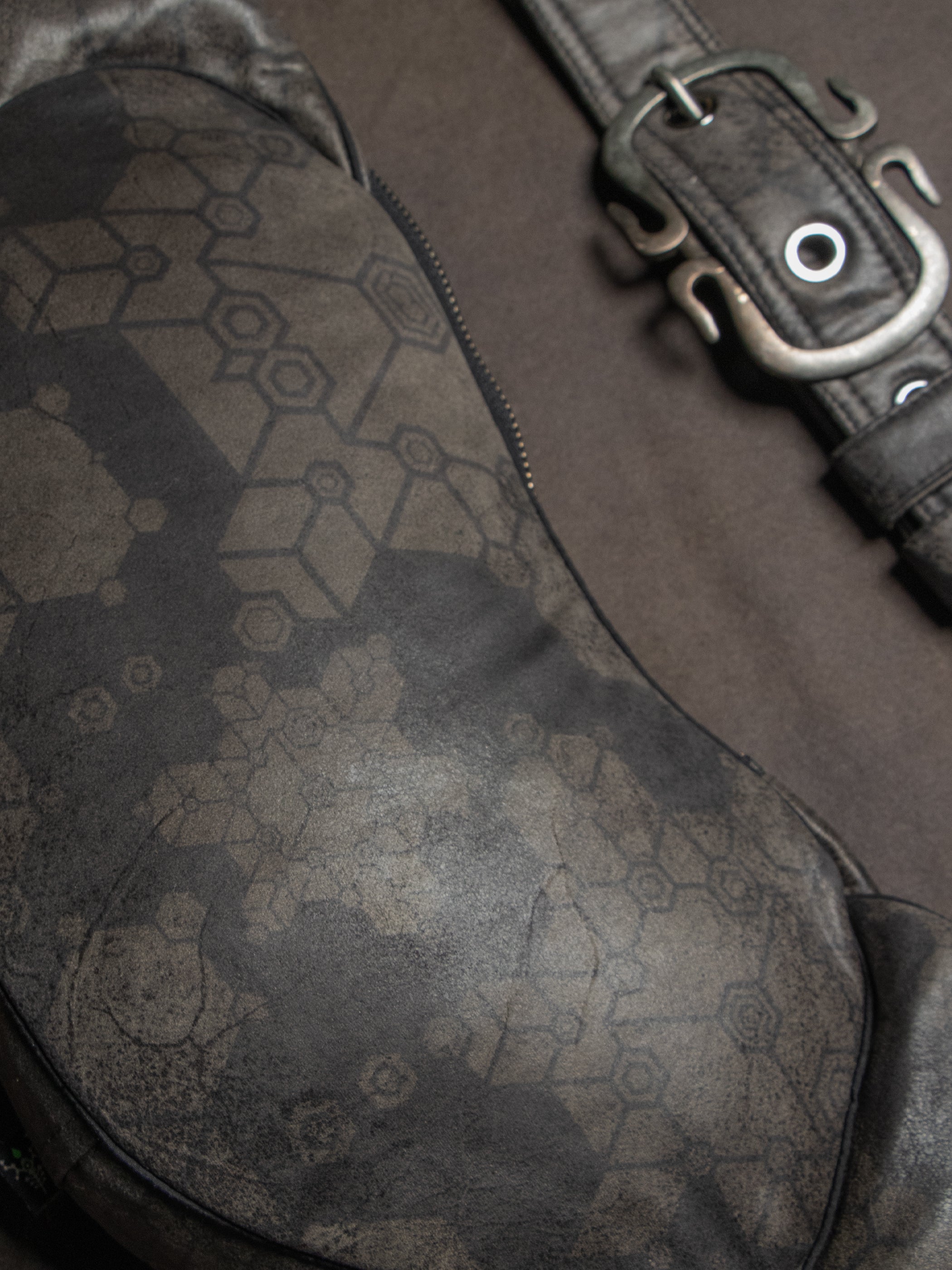 Botta Bag / Fake Leather Pirate Buckle - Grey SHAMANKA
