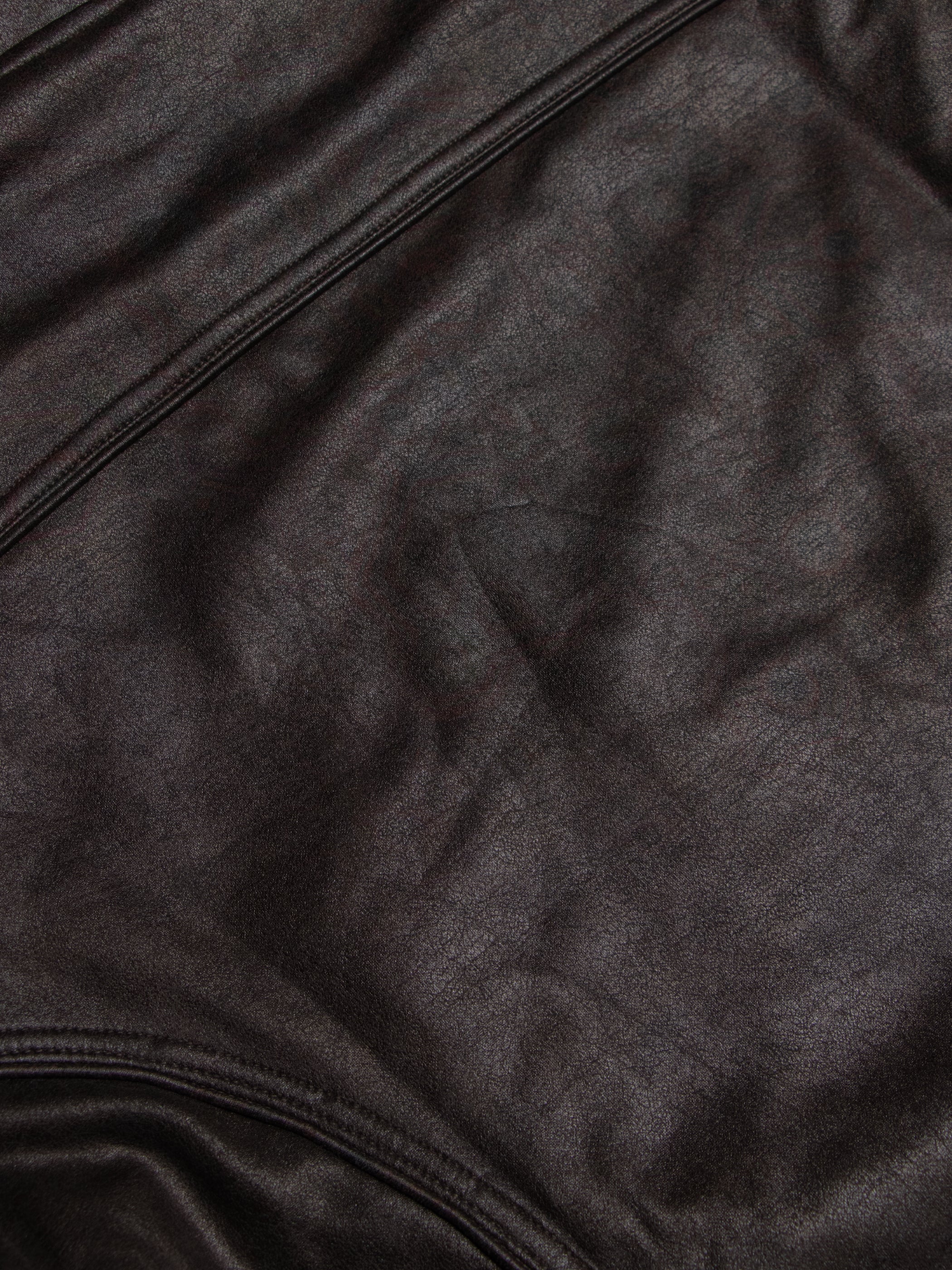 Hooded Jacket / Fake Leather Scuba - DARK OWLIENS