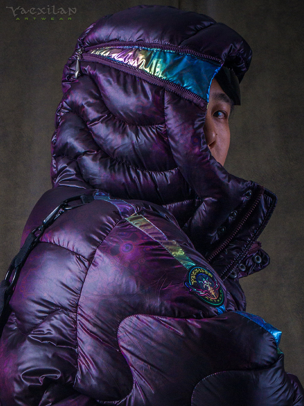 Down Jacket Men & Pakpak / Nylon - Purple Haze ASTROCORAL