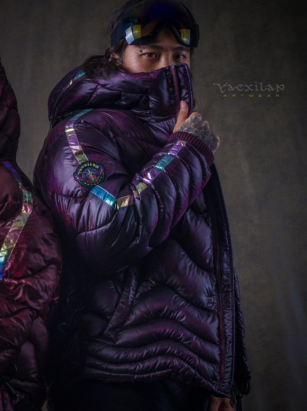 Down Jacket Men & Pakpak / Nylon - Purple Haze ASTROCORAL